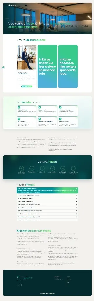 Karriereseite der Musterfirma
